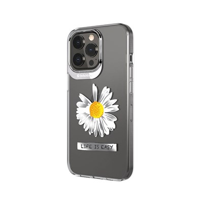 Apple iPhone 13 Pro Çift IMD Baskılı Switcheasy Artist Daisy Kapak