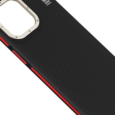 Apple iPhone 13 Pro Kılıf M-safe Şarj Özellikli YoungKit 600D Kevlar Kapak