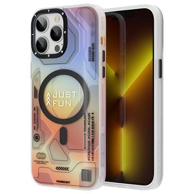 Apple iPhone 13 Pro Kılıf Magsafe Şarj Özellikli YoungKit Metaverse Serisi Kapak