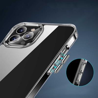 Apple iPhone 13 Pro Kılıf Standlı Şeffaf Silikon Zore L-Stand Kapak