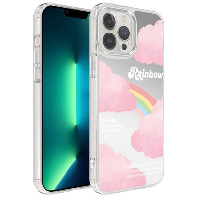 Apple iPhone 13 Pro Max Kılıf Airbagli Parlak Tasarımlı Zore Mimbo Kapak