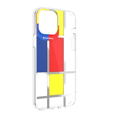 Apple iPhone 13 Pro Max Çift IMD Baskılı Switcheasy Artist Mondrian Kapak