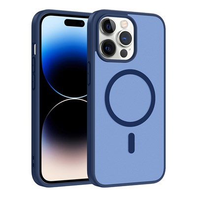 Apple iPhone 13 Pro Max Kılıf M-safe Şarj Özellikli Zore Babet Kapak