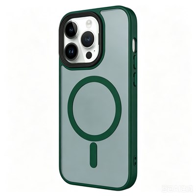 Apple iPhone 13 Pro Max Kılıf Mat Arka Yüzey Wireless Şarj Özellikli Zore Flet Magsafe Kapak