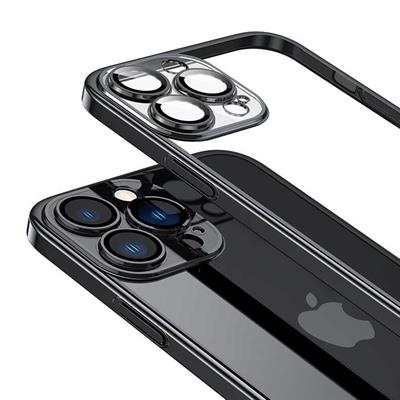 Apple iPhone 13 Pro Max Kılıf Sert PC Renkli Çerçeveli Zore Riksos Kapak
