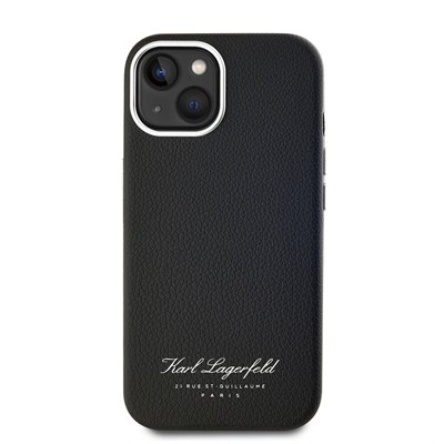 Apple iPhone 14 Kılıf Karl Lagerfeld Orjinal Lisanslı KL Yazılı Hotel Kapak