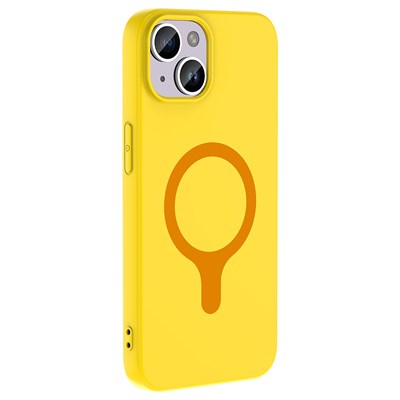 Apple iPhone 14 Kılıf M-Safe Şarj Özellikli Zore Aris Silikon Kapak
