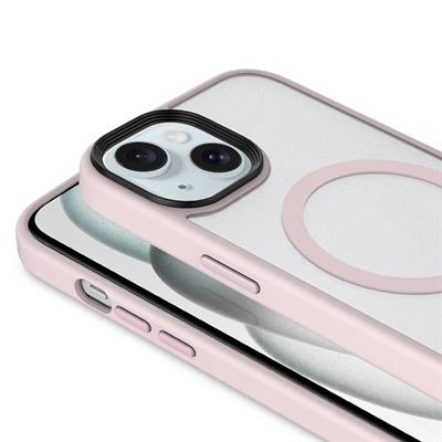 Apple iPhone 14 Kılıf Mat Arka Yüzey Wireless Şarj Özellikli Zore Flet Magsafe Kapak