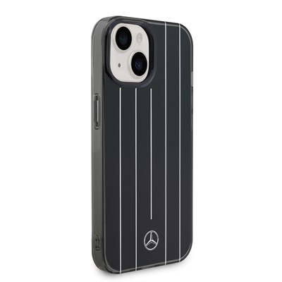 Apple iPhone 14 Kılıf Mercedes Benz Orjinal Lisanslı New Urban 3 Sert PC Paralel Çizgi Desenli Kapak