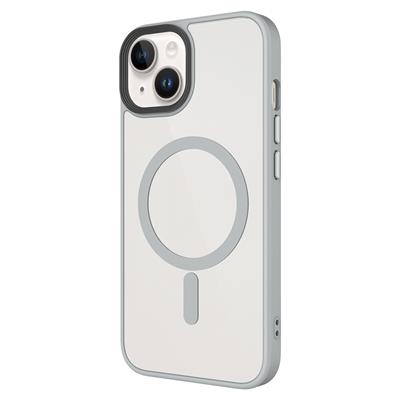 Apple iPhone 14 Plus Kılıf Mat Arka Yüzey Wireless Şarj Özellikli Zore Flet Magsafe Kapak