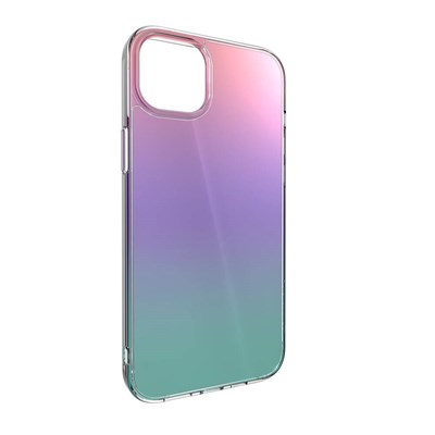 Apple iPhone 14 Plus Renk Geçişli Kenarları Şeffaf Tasarımlı Switcheasy Crush Plus Kapak