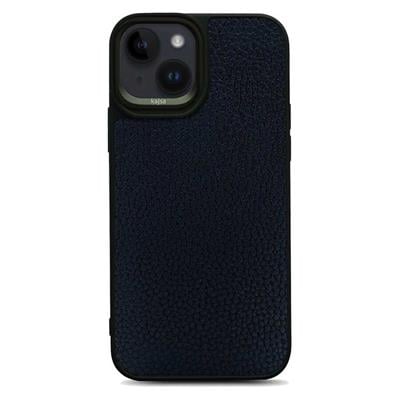 Apple iPhone 14 Plus Kılıf Soft Deri Metal Kamera Çerçeveli ​Kajsa Litchi Kapak