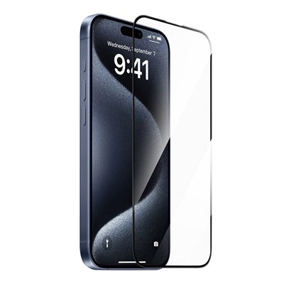 Apple iPhone 14 Plus Wiwu GT-008 Polimer Oleofobik Kaplama Şeffaf Pürüzsüz Temperli Cam Ekran Koruyucu 10lu Paket