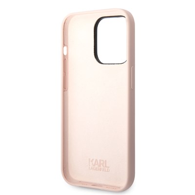 Apple iPhone 14 Pro Kılıf Karl Lagerfeld Silikon Choupette Dizayn Kapak