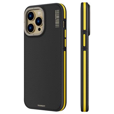 Apple iPhone 14 Pro Kılıf Magsafe Şarj Özellikli YoungKit 600D Kevlar Kapak