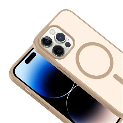 Apple iPhone 14 Pro Kılıf M-safe Şarj Özellikli Zore Babet Kapak