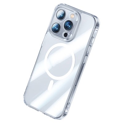Apple iPhone 14 Pro Magsafe Şarj Özellikli Benks Magnetic Shiny Glass Serisi Kapak