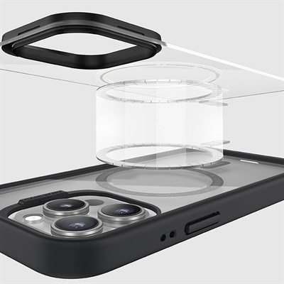 Apple iPhone 14 Pro Kılıf Magsafe Şarj Özellikli Casebang Body Frame Kapak