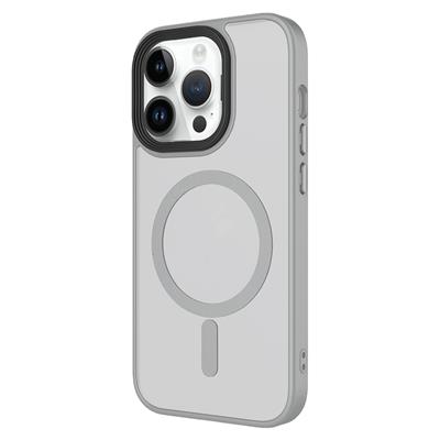 Apple iPhone 14 Pro Kılıf Mat Arka Yüzey Wireless Şarj Özellikli Zore Flet Magsafe Kapak