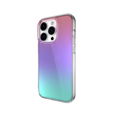 Apple iPhone 14 Pro Renk Geçişli Kenarları Şeffaf Tasarımlı Switcheasy Crush Plus Kapak