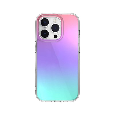 Apple iPhone 14 Pro Renk Geçişli Kenarları Şeffaf Tasarımlı Switcheasy Crush Plus Kapak