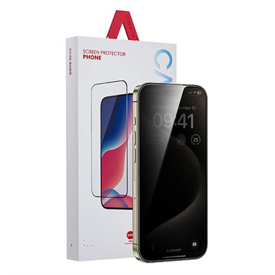 Apple iPhone 14 Pro Max Casebang Privacy Ekran Koruyucu + Kolay Uygulama Aparatı