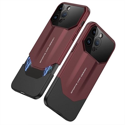 Apple iPhone 14 Pro Max Kılıf Çift Parçalı Mıknatıs Tasarımlı Zore Ays Pro İkili Kapak