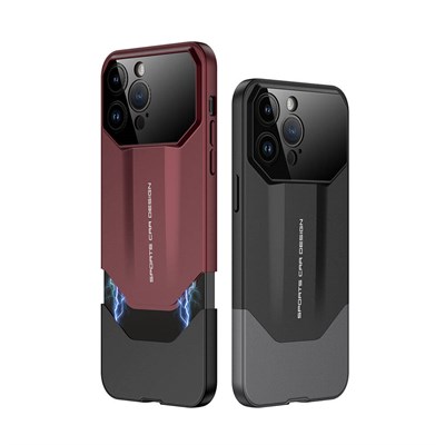 Apple iPhone 14 Pro Max Kılıf Çift Parçalı Mıknatıs Tasarımlı Zore Ays Pro İkili Kapak