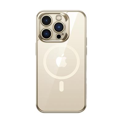 Apple iPhone 14 Pro Max Magsafe Şarj Özellikli Premium Cam Arka Yüzey Benks Electroplated Kapak