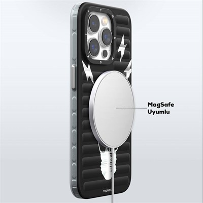 Apple iPhone 14 Pro Max Magsafe Şarj Özellikli Çift IMD Baskılı Switcheasy Artist-M Fleur Kapak