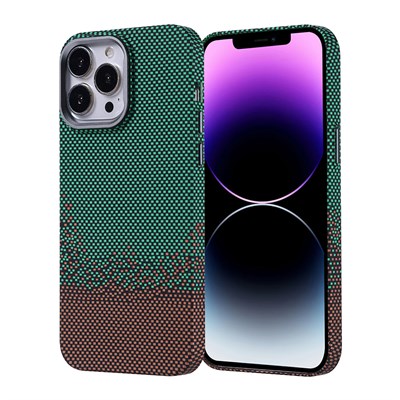 Apple iPhone 14 Pro Max Kılıf Magsafe Şarj Özellikli Karbon Fiber Görünümlü Zore Nekst Kapak