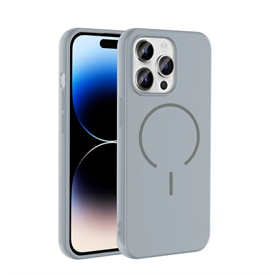 Apple iPhone 14 Pro Max Kılıf M-safe Şarj Özellikli Zore Meta Kapak