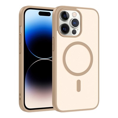 Apple iPhone 14 Pro Max Kılıf M-safe Şarj Özellikli Zore Babet Kapak