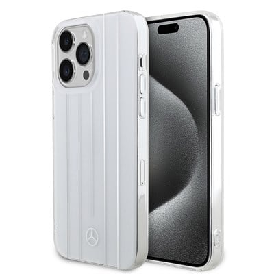 Apple iPhone 14 Pro Max Kılıf Mercedes Benz Orjinal Lisanslı New Urban 3 Sert PC Paralel Çizgi Desenli Kapak