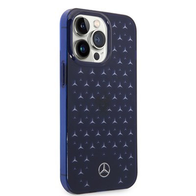 Apple iPhone 14 Pro Max Kılıf Mercedes Benz Transparan Yıldızlı Dizayn Kapak