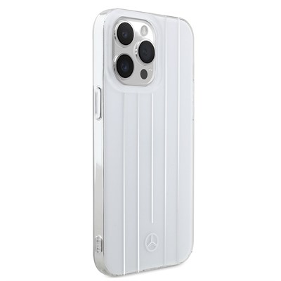 Apple iPhone 14 Pro Max Kılıf Mercedes Benz Orjinal Lisanslı New Urban 3 Sert PC Paralel Çizgi Desenli Kapak