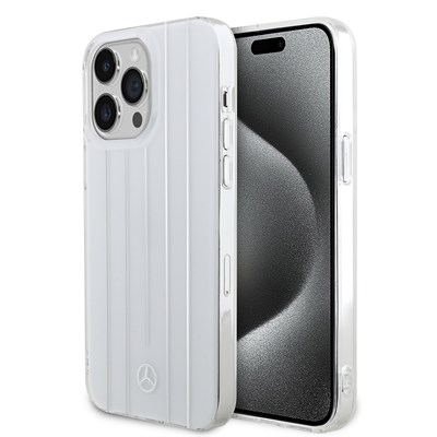 Apple iPhone 14 Pro Max Kılıf Mercedes Benz Orjinal Lisanslı New Urban 3 Sert PC Paralel Çizgi Desenli Kapak