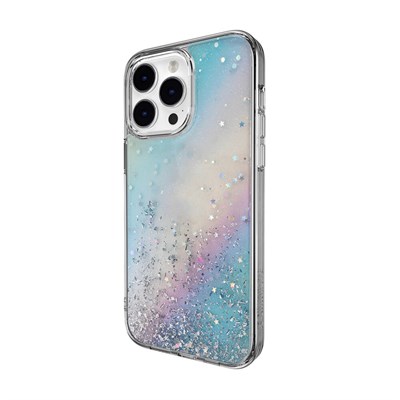 Apple iPhone 14 Pro Max Parlayan Simli Şeffaf Switcheasy Starfield Kapak