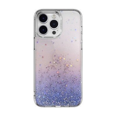 Apple iPhone 14 Pro Max Parlayan Simli Şeffaf Switcheasy Starfield Kapak