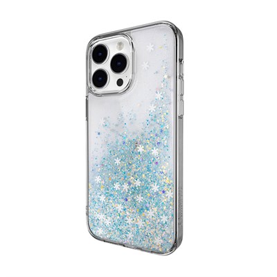 Apple iPhone 14 Pro Max Parlayan Simli Şeffaf Switcheasy Starfield Kapak