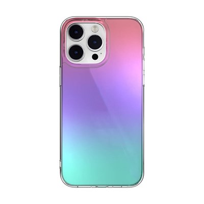 Apple iPhone 14 Pro Max Renk Geçişli Kenarları Şeffaf Tasarımlı Switcheasy Crush Plus Kapak
