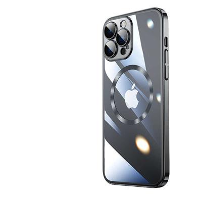 Apple iPhone 14 Pro Max Kılıf Wireless Şarj Özellikli Sert PC Zore Riksos Magsafe Kapak