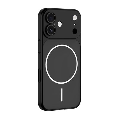 Apple iPhone 14 Pro Max Kılıf Zore M-Safe Şarj Özellikli Kamera Korumalı Spark Kapak