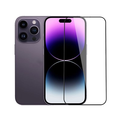 Apple iPhone 14 Pro Wiwu Mavi Işık ve AR Teknolojili Hidrofobik ve Oleofobik Anti Glare Pro Glass Cam Ekran Koruyucu