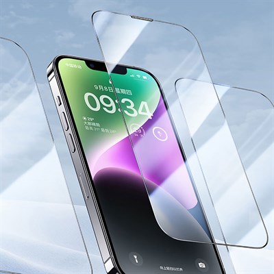 Apple iPhone 14 Pro Wiwu Mavi Işık ve AR Teknolojili Hidrofobik ve Oleofobik Anti Glare Pro Glass Cam Ekran Koruyucu