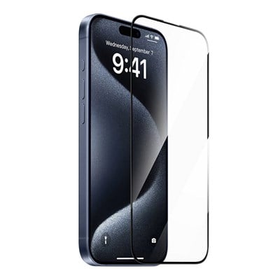 Apple iPhone 14 Pro Wiwu GT-008 Polimer Oleofobik Kaplama Şeffaf Pürüzsüz Temperli Cam Ekran Koruyucu 10lu Paket