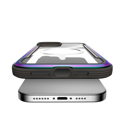 Apple iPhone 15 Kılıf M-safe Şarj Özellikli Transparan Renk Geçişli Zore Toros Kapak