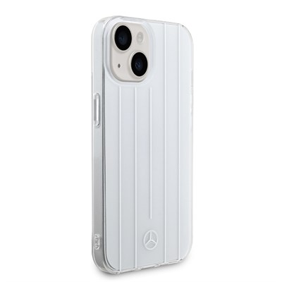 Apple iPhone 15 Kılıf Mercedes Benz Orjinal Lisanslı New Urban 3 IML Baskılı Paralel Çizgi Desenli Kapak