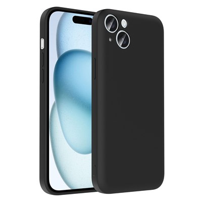 Apple iPhone 15 Plus Kılıf Kamera Korumalı Kartlık Hazneli Zore Vitra Kapak