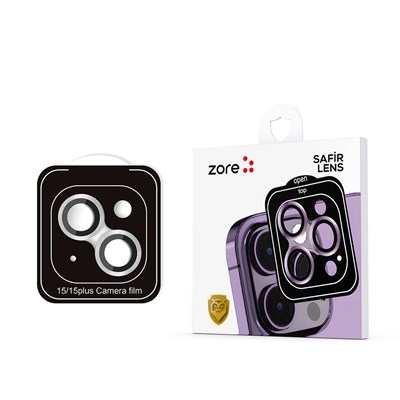 Apple iPhone 15 Plus Zore CL-11 Safir Kamera Lens Koruyucu